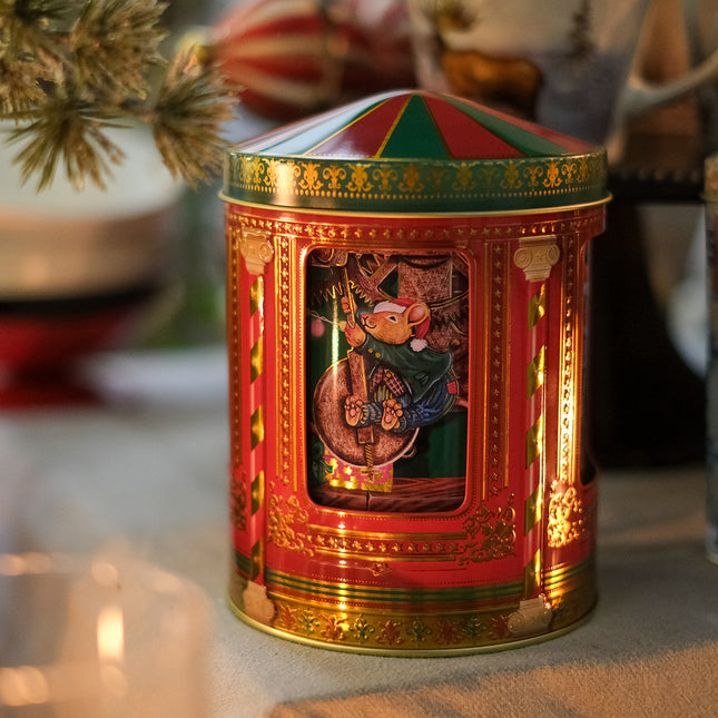 Julburk med speldosa