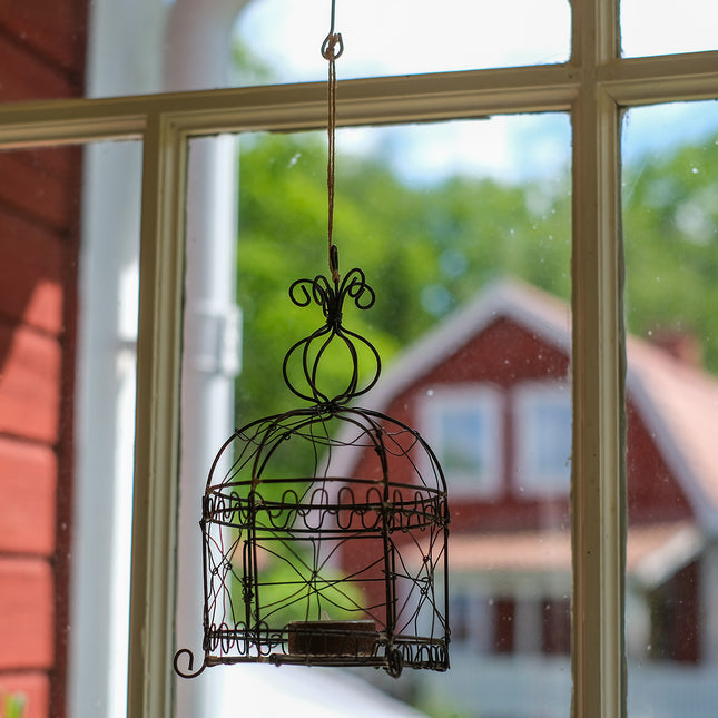 Värmeljushållare fågelbur