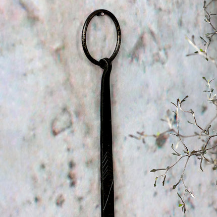 Väggljushållare - rustik svart slev