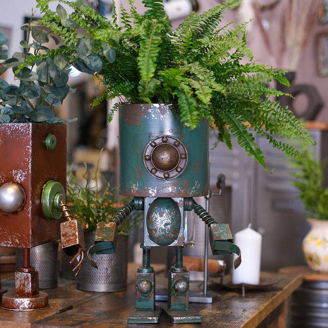 Kruka robot grön