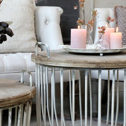 Soffbord med förvaring (set) vit