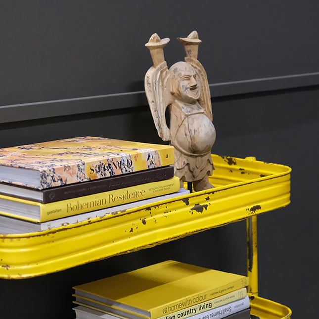 Rullvagn vintage gul