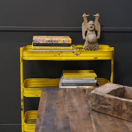 Rullvagn vintage gul