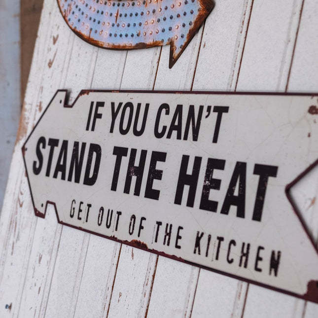 Skylt: Stand the heat