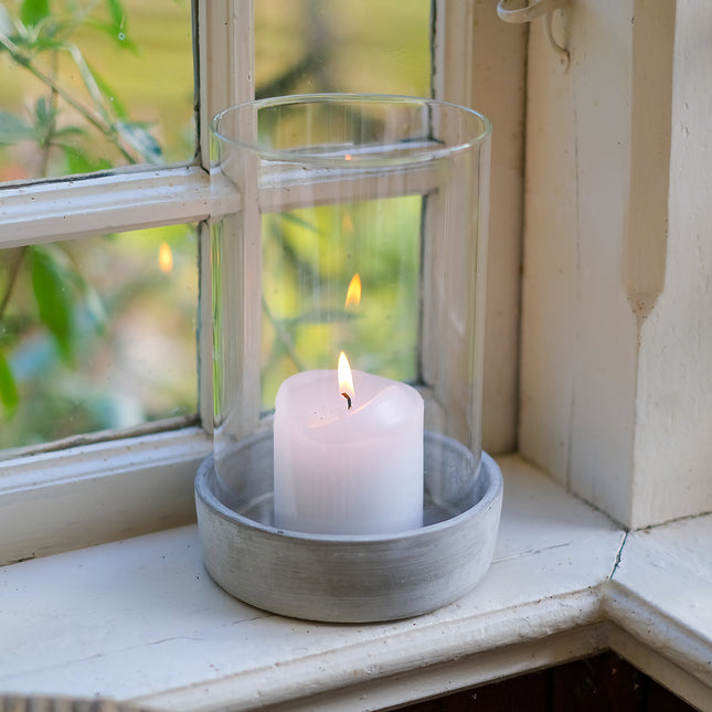 Stormlykta betong & glas