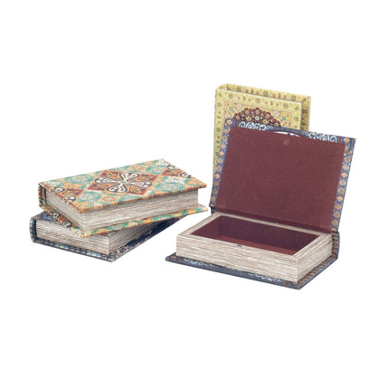 Liten boklåda mönstrad (fyra varianter)