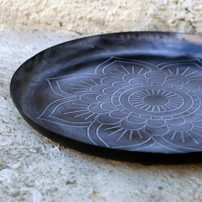 Fat mandala svart-vit