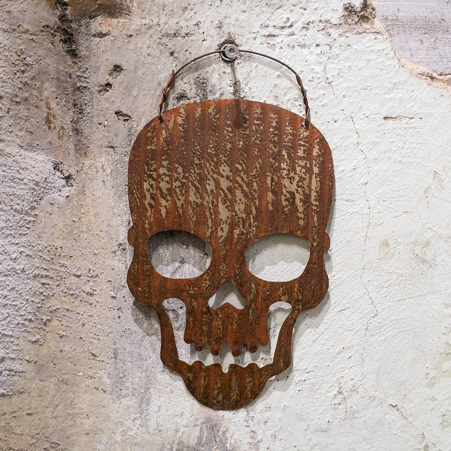 Dödskalle korrugerad plåt