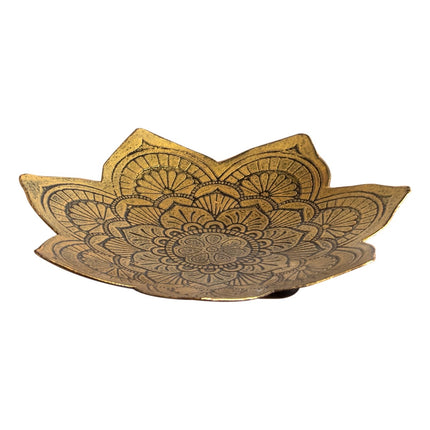 Litet metallfat mandala