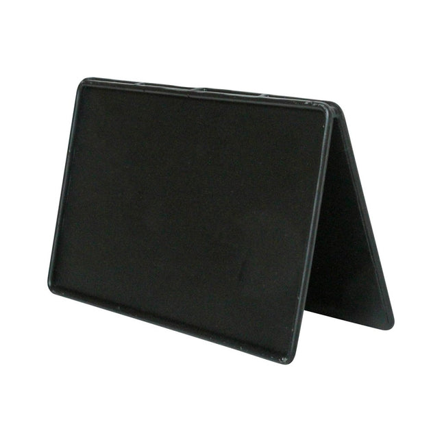 Bordsskylt svart metall