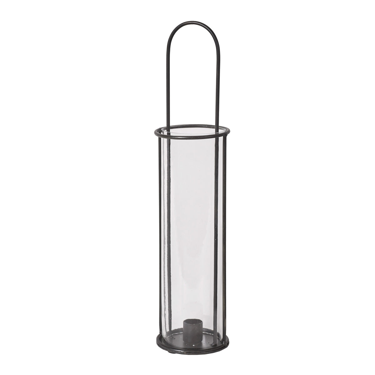 Hängande lykta glas och metall