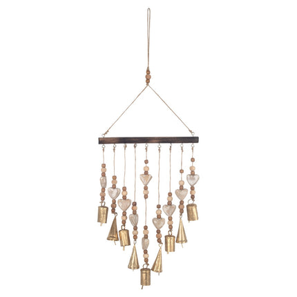 Boho-hänge hjärta och bjällror