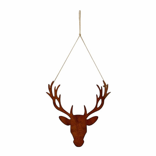 Hängande hjort i metall