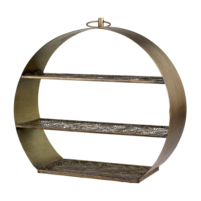 Bordshylla med mönstrade hyllplan