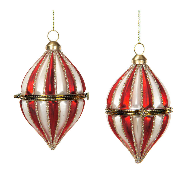 Öppningsbar gammaldags julkula