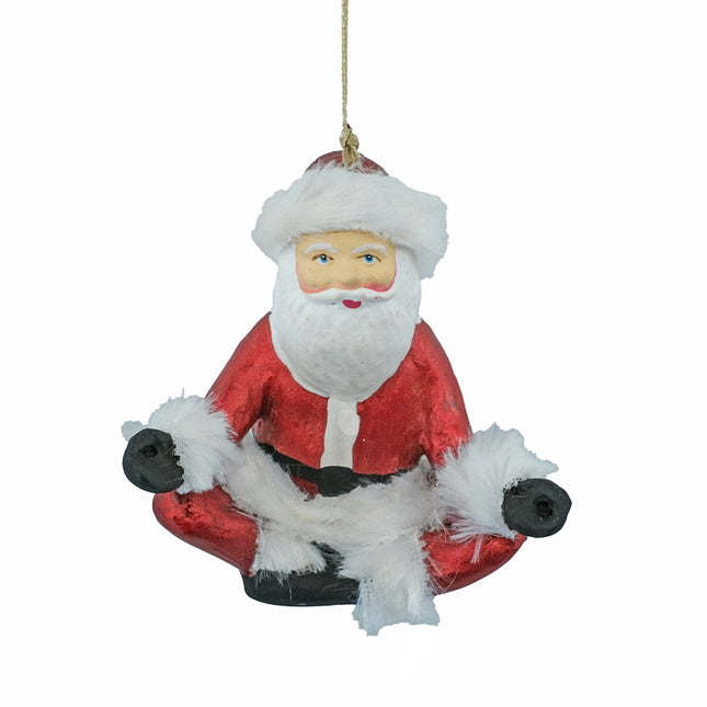 Julgranshänge yoga-tomtar (set)