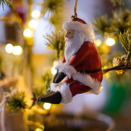 Julgranshänge yoga-tomtar (set)