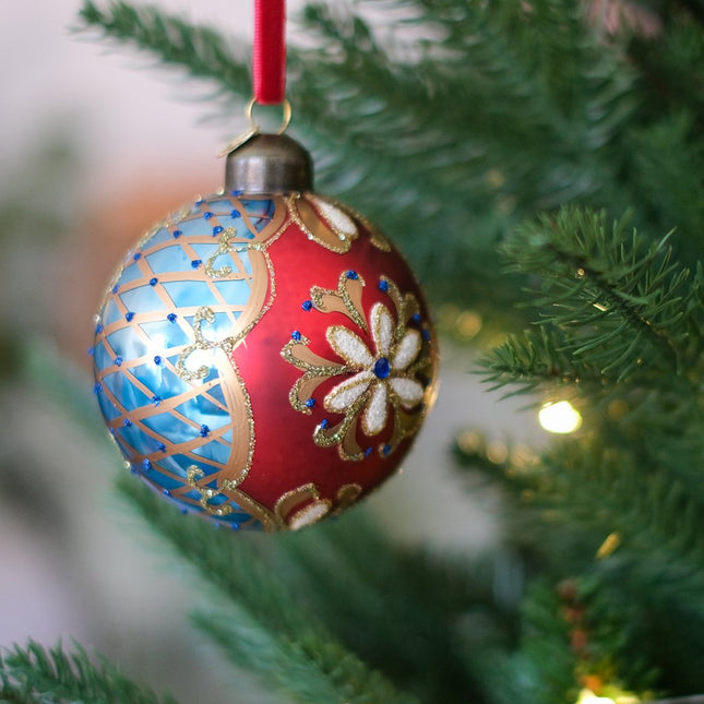 Julkula röd och blå