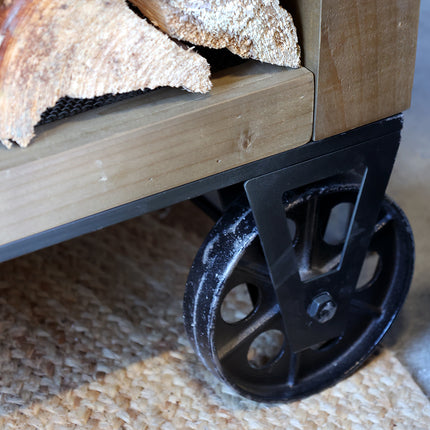 Köksö på hjul med zinkskiva