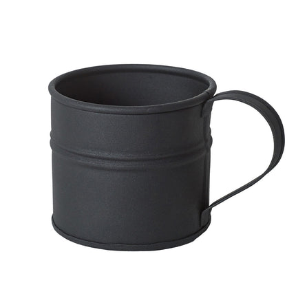 Kruka svart metallmugg