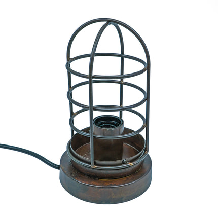 Bordslampa med galler - industriell stil