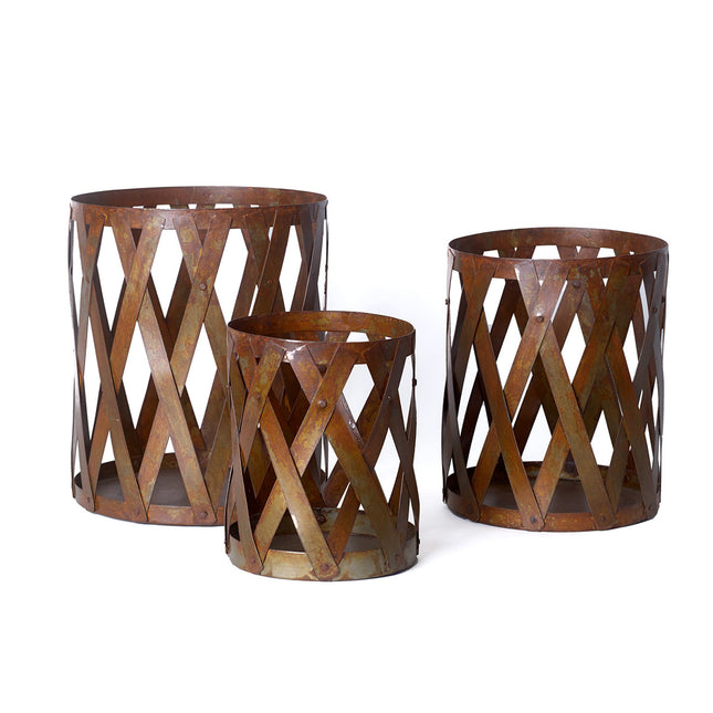 Ljuskorg i rostig metall