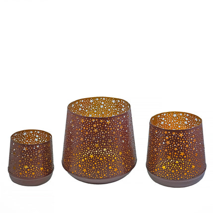 Lykta med stjärnmönster