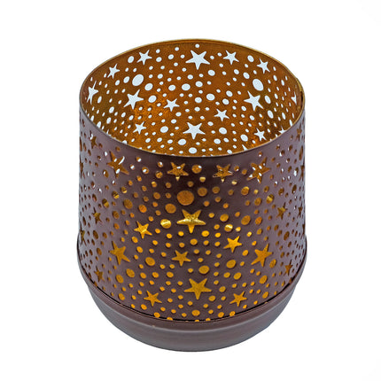 Lykta med stjärnmönster