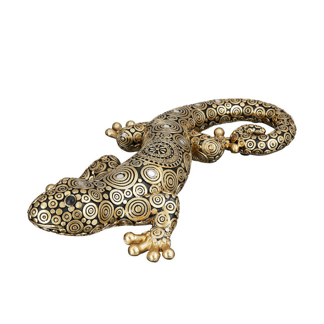 Gecko-ödla med spegeldetaljer