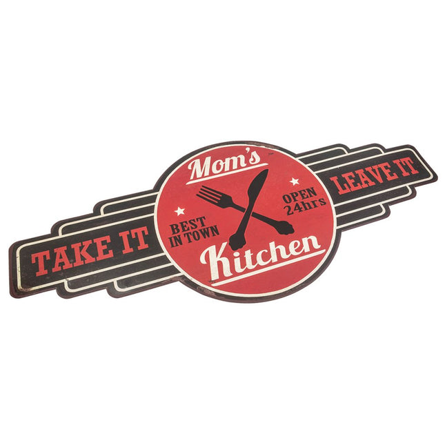 Skylt: Mom's kitchen