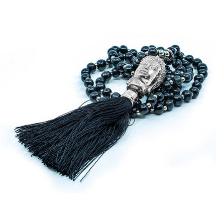 Halsband buddha-huvud svart