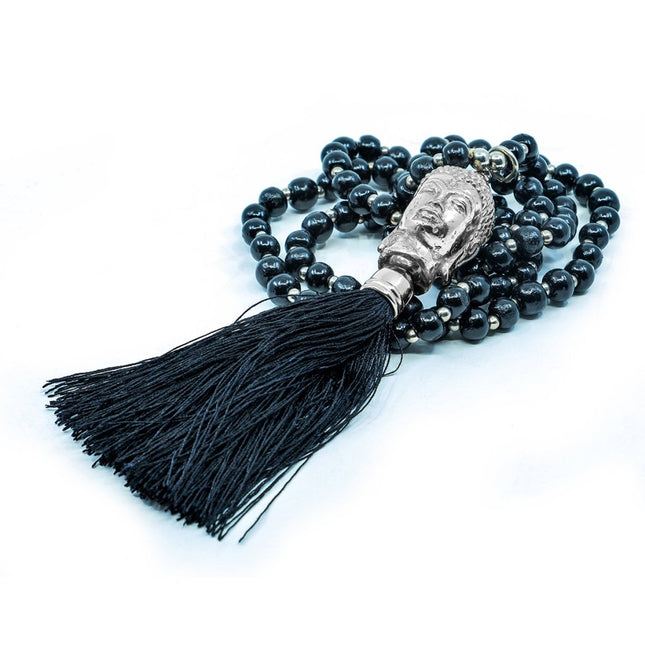 Halsband buddha-huvud svart