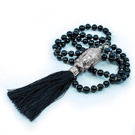 Halsband buddha-huvud svart