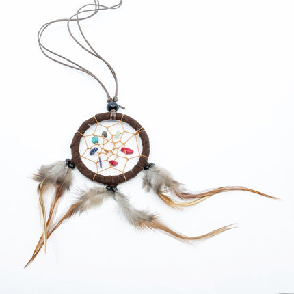 Halsband drömfångare brun