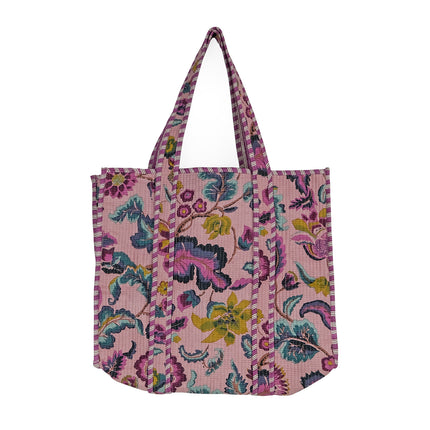 Kantha tygväska - Lotus Bloom