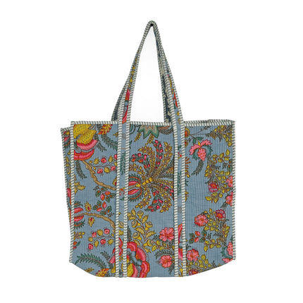 Kantha tygväska - Blue Paradise