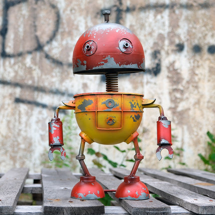 ED-13 Edgar - Robot i gul/röd plåt