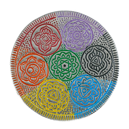 Rökelsehållare med chakrasymboler