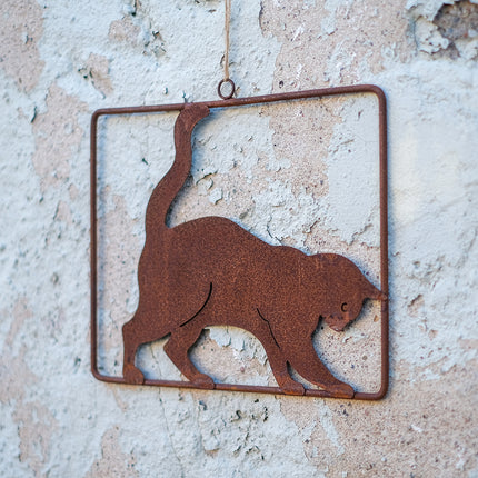 Katt i ram - hängande dekoration