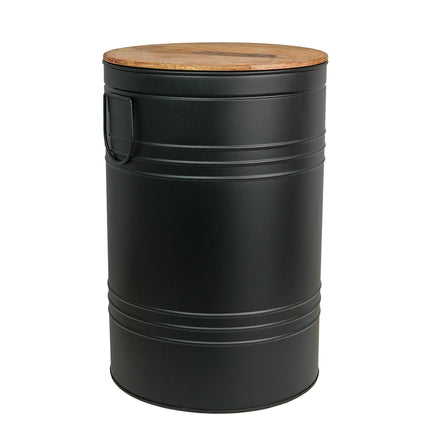 Metallpall med förvaring