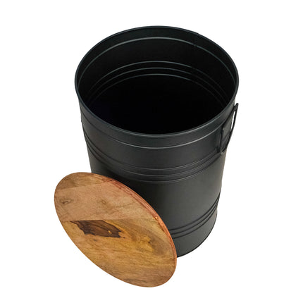 Metallpall med förvaring