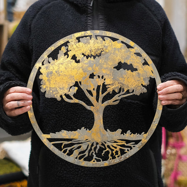 Livets Träd rund skylt