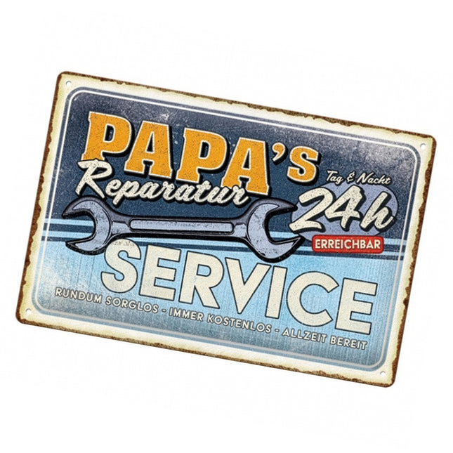 Skylt: Papa’s Reparatur Service