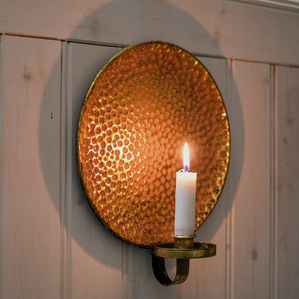 Väggljusstake hamrad metall