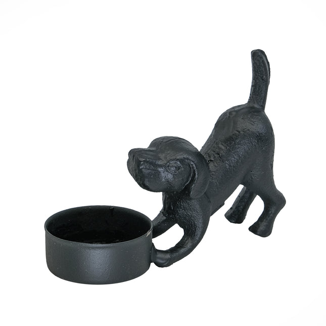 Värmeljushållare hund