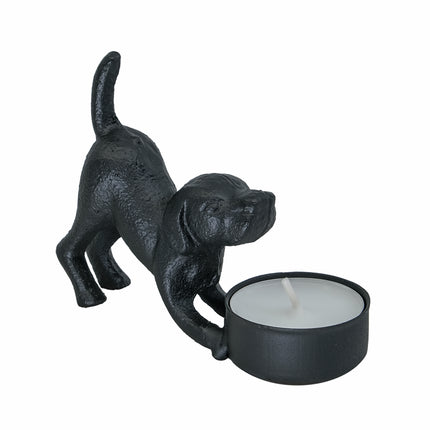 Värmeljushållare hund