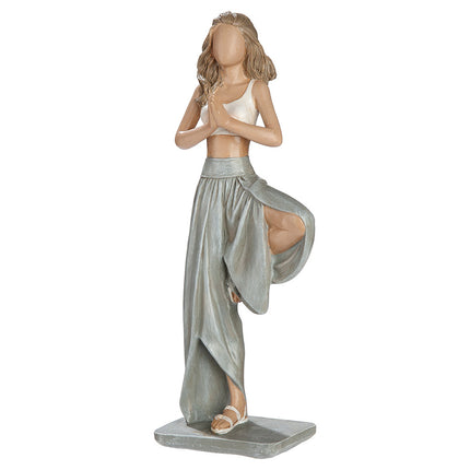 Yoga statyett kvinna