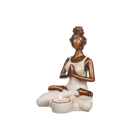 Ljushållare yogakvinna